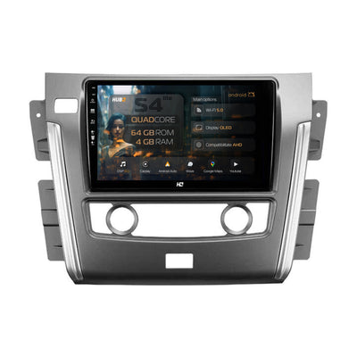 Navigatie HUB64 Nissan Patrol (2004-2012), 4GB RAM, Android, Quadcore, DSP, GPS, Wi-FI, Carplay, Android Auto, USB, Bluetooth, Waze, Touchscreen, 10.1 Inch