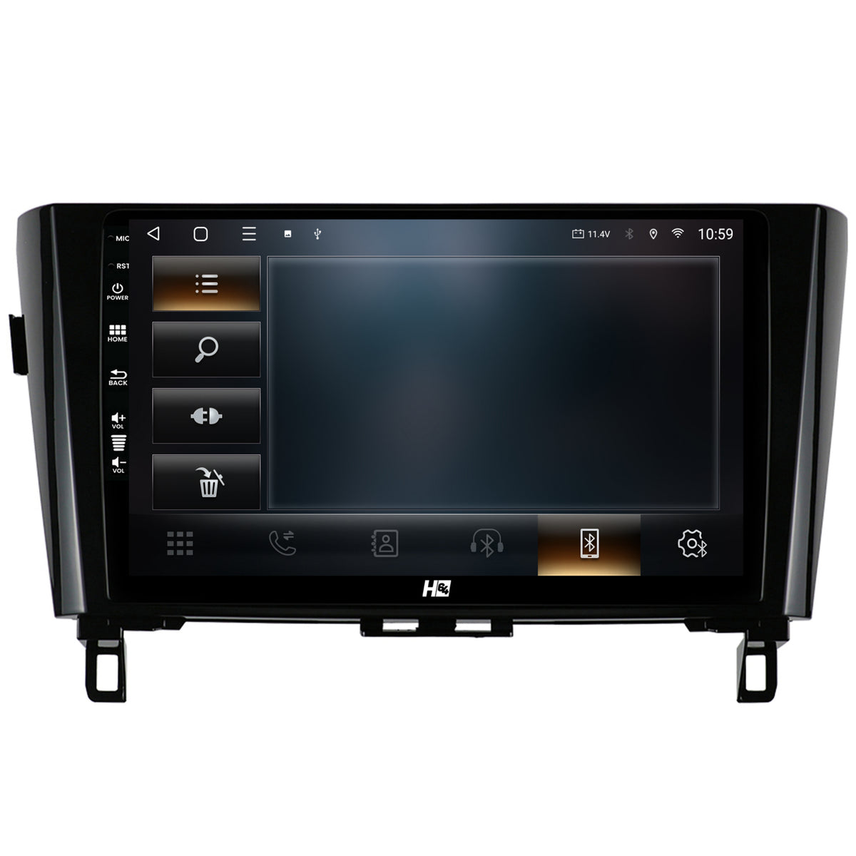 Navigatie HUB64 Nissan Qashqai / X-Trail (2013+), 4GB RAM, Android, Quadcore, DSP, GPS, Wi-FI, Carplay, Android Auto, USB, Bluetooth, Waze, Touchscreen, 10.1 Inch