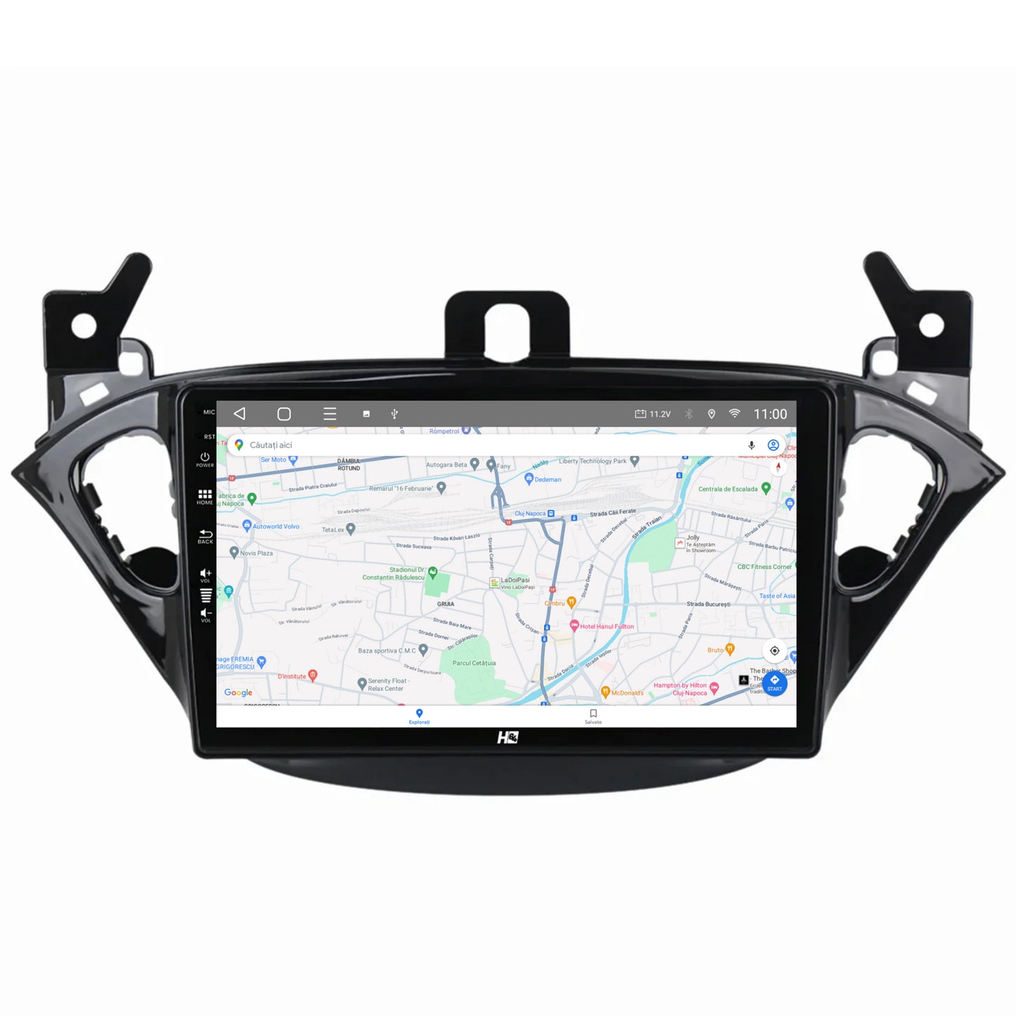 Navigatie HUB64 Opel Corsa E / Adam (2013-2019), 4GB RAM, Android, Octacore, Slot Sim 4G, DSP, GPS, Wi-FI, Carplay, Android Auto, USB, Bluetooth, Waze, Touchscreen, 9 inch