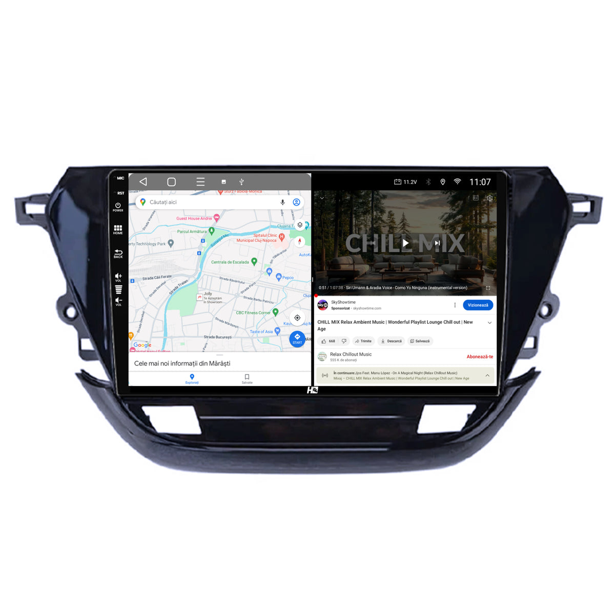 Navigatie HUB64 Opel Corsa F (2019+), 8GB RAM, Android, Octacore, Slot Sim 4G, DSP, GPS, Wi-FI, Carplay, Android Auto, USB, Bluetooth, Waze, Touchscreen, 9 Inch