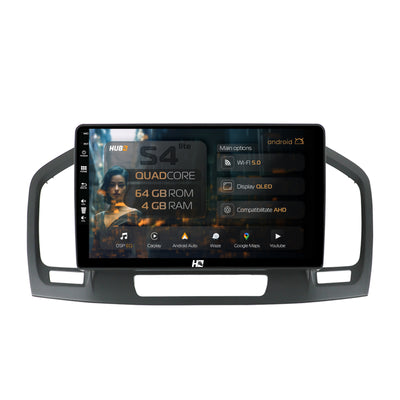 Navigatie HUB64 Opel Insignia (2008-2013), 4GB RAM, Android, Quadcore, DSP, GPS, Wi-FI, Carplay, Android Auto, USB, Bluetooth, Waze, Touchscreen, 9 inch