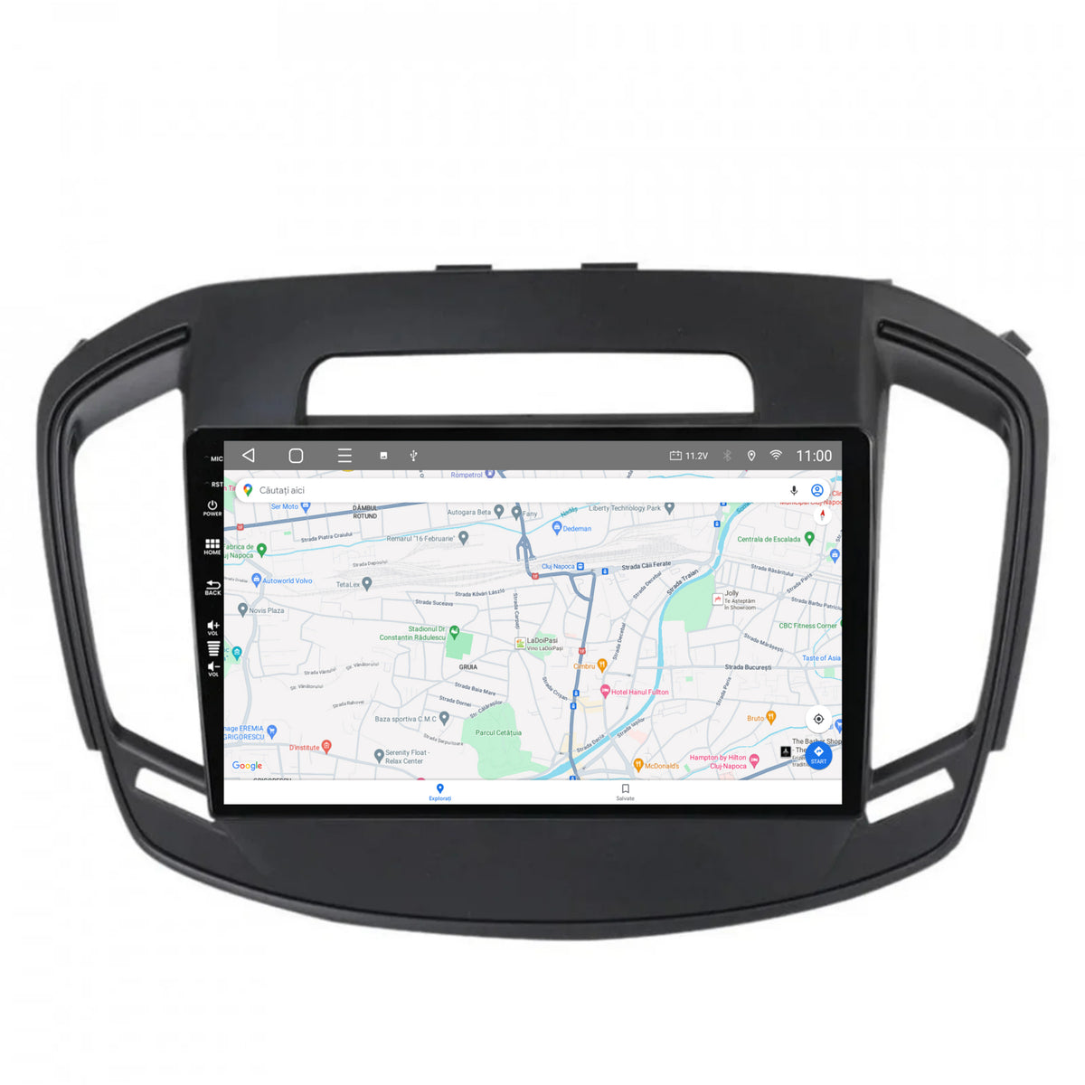 Navigatie HUB64 Opel Insignia (2014-2016), 4GB RAM, Android, Quadcore, DSP, GPS, Wi-FI, Carplay, Android Auto, USB, Bluetooth, Waze, Touchscreen, 9 inch