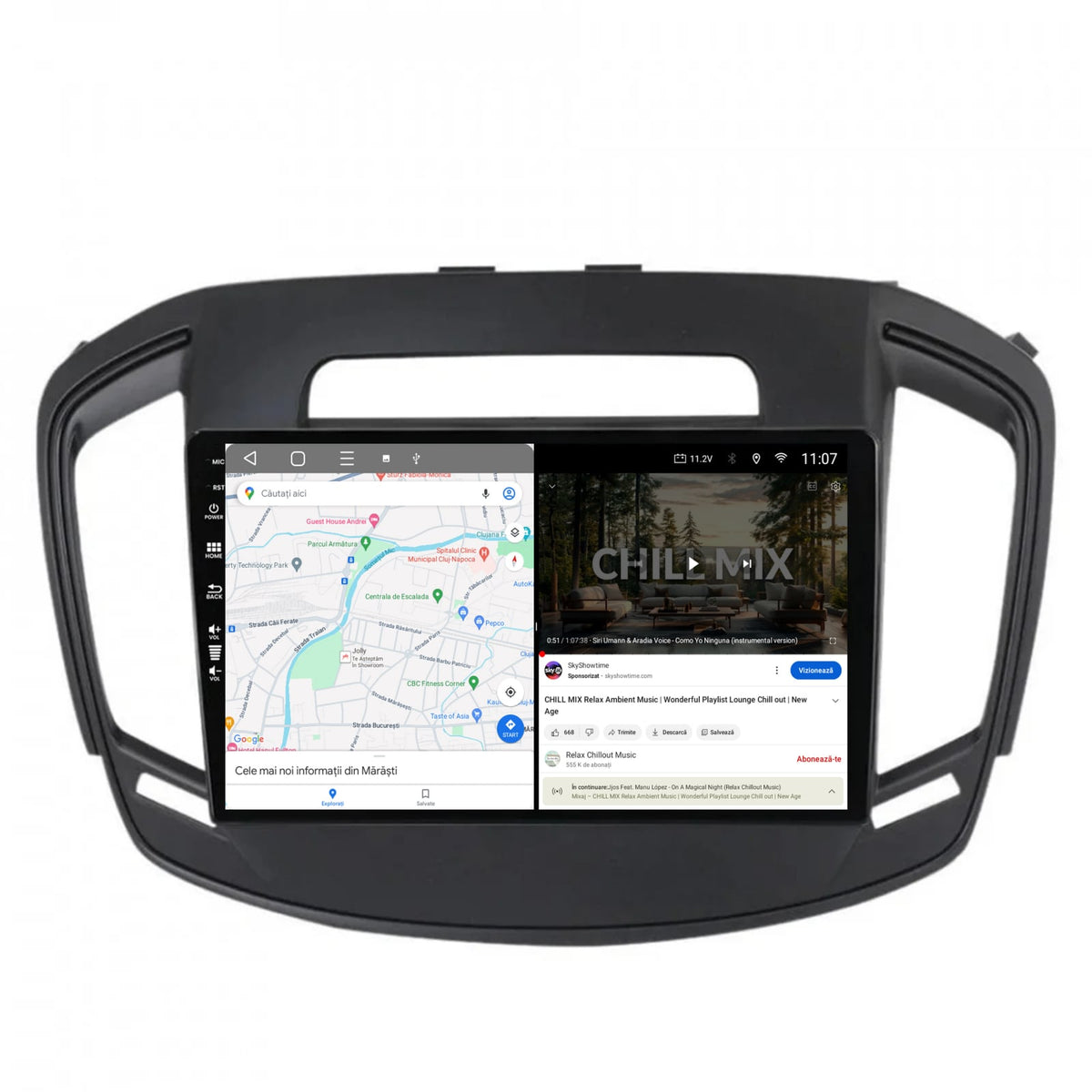 Navigatie HUB64 Opel Insignia (2014-2016), 4GB RAM, Android, Quadcore, DSP, GPS, Wi-FI, Carplay, Android Auto, USB, Bluetooth, Waze, Touchscreen, 9 inch
