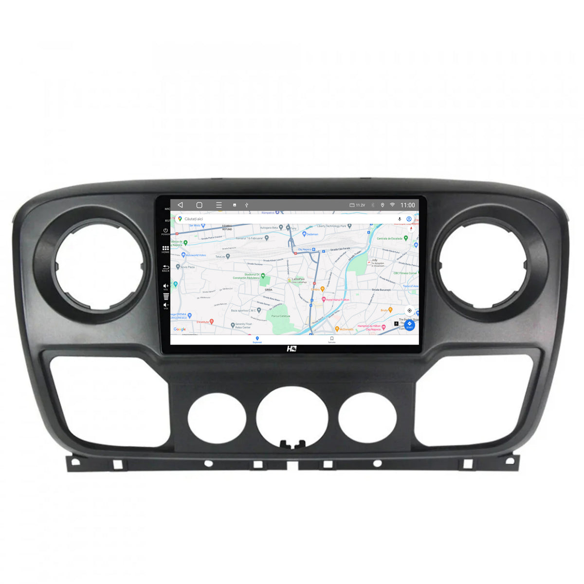 Navigatie HUB64 Opel Movano / Renault Master / Nissan NV400 (2011-2019), 4GB RAM, Android, Quadcore, DSP, GPS, Wi-FI, Carplay, Android Auto, USB, Bluetooth, Waze, Touchscreen, 10.1 Inch