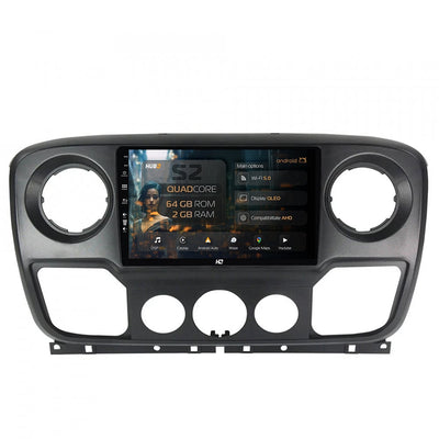 Navigatie HUB64 Opel Movano / Renault Master / Nissan NV400 (2011-2019), 2GB RAM, Android, GPS, Wi-FI, Carplay, Android Auto, USB, Bluetooth, Radio, Waze, Touchscreen, 10.1 inch