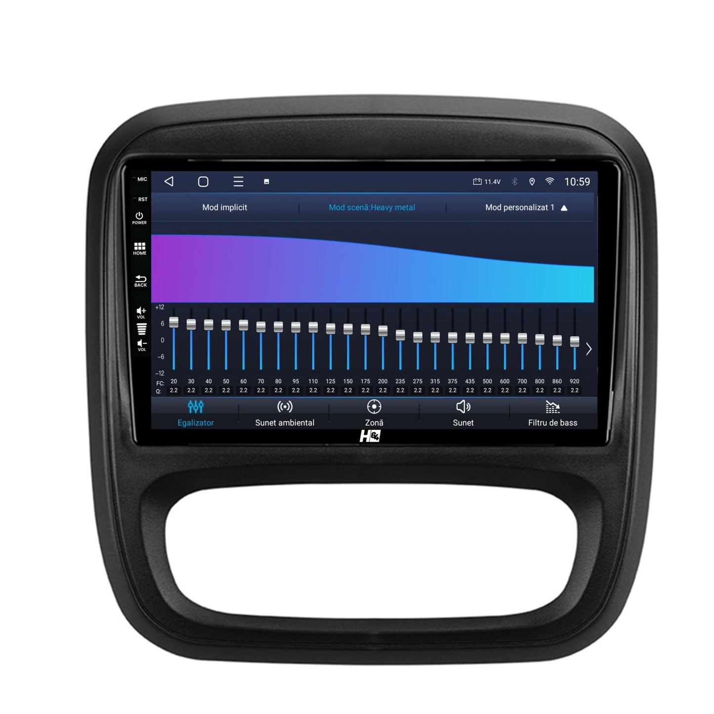 Navigatie HUB64 Opel Vivaro / Renault Trafic / Fiat Talento (2014-2017), 4GB RAM, Android, Octacore, Slot Sim 4G, DSP, GPS, Wi-FI, Carplay, Android Auto, USB, Bluetooth, Waze, Touchscreen, 9 inch
