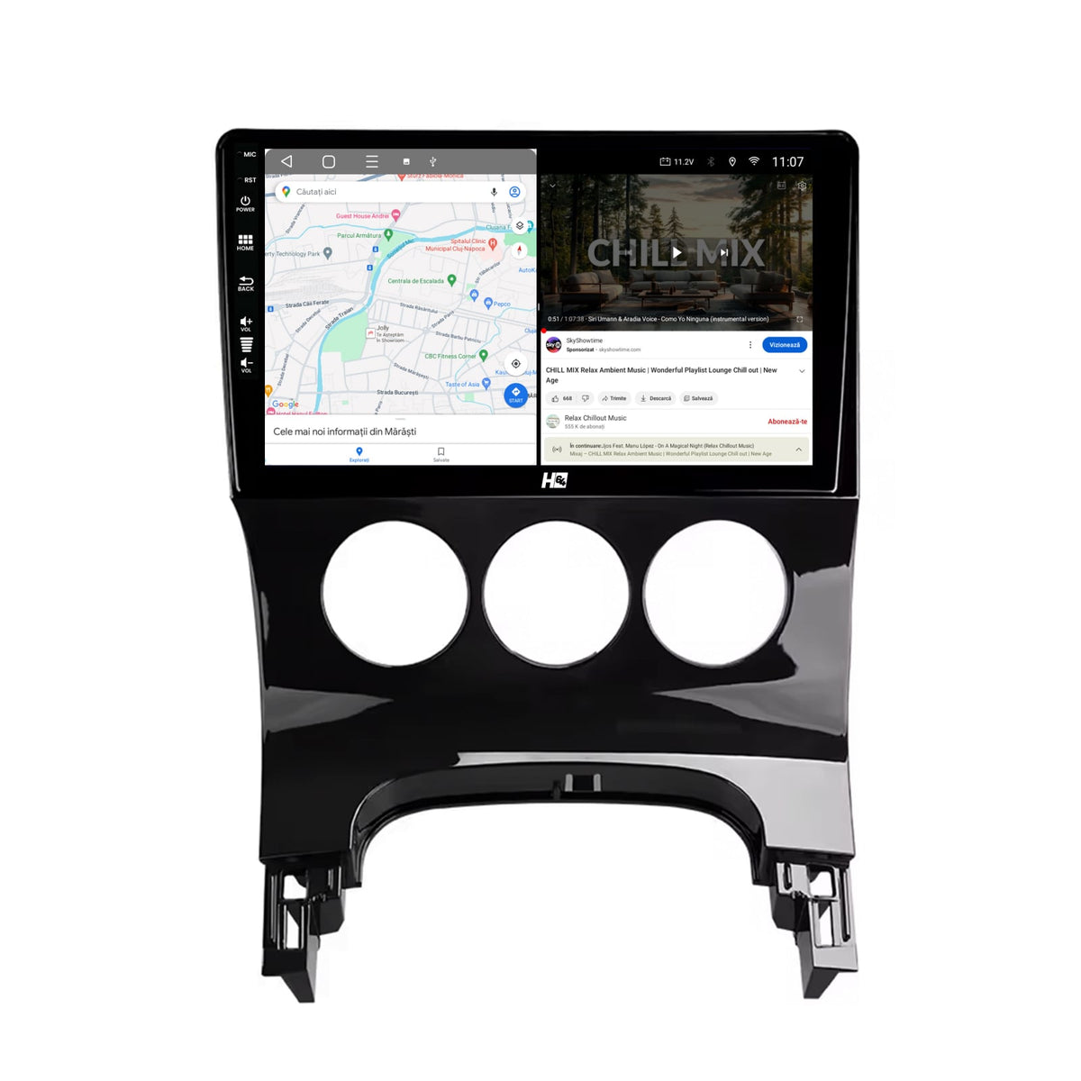 Navigatie HUB64 Peugeot 3008/5008, 4GB RAM, Android, Octacore, Slot Sim 4G, DSP, GPS, Wi-FI, Carplay, Android Auto, USB, Bluetooth, Waze, Touchscreen, 9 inch