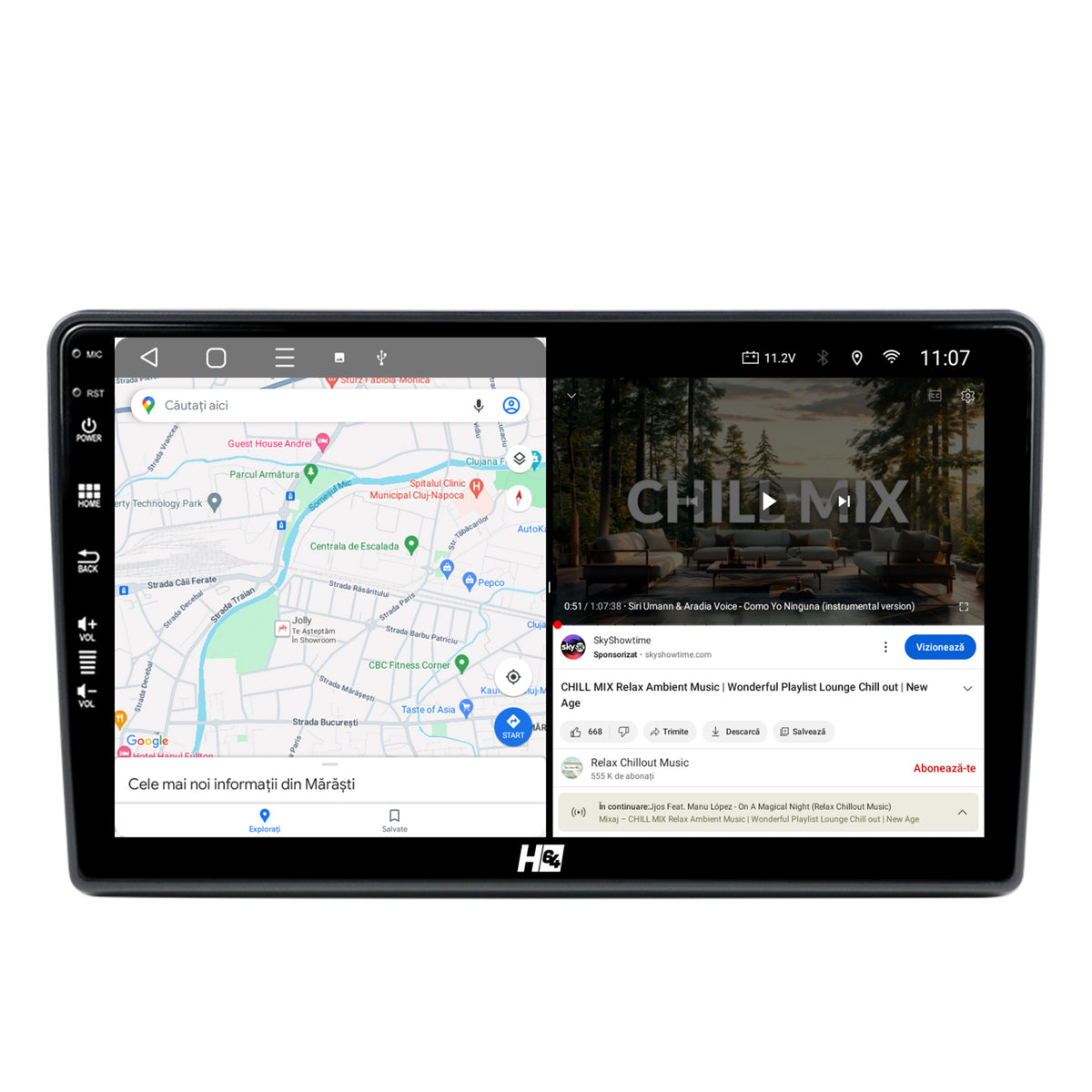 Navigatie HUB64 Peugeot 308 (2012-2017), 8GB RAM, Android, Octacore, Slot Sim 4G, DSP, GPS, Wi-FI, Carplay, Android Auto, USB, Bluetooth, Waze, Touchscreen, 9 Inch
