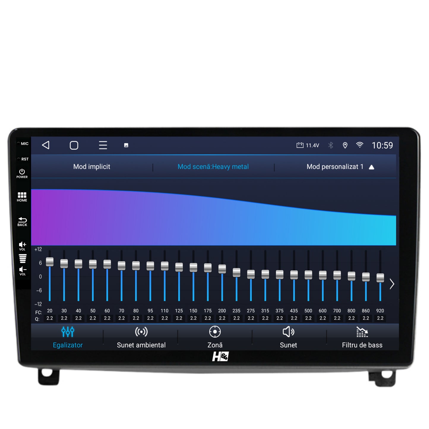 Navigatie HUB64 Peugeot 407 (2004-2011), 6GB RAM, Android, Octacore, Slot Sim 4G, DSP, GPS, Wi-FI, Carplay, Android Auto, USB, Bluetooth, Waze, Touchscreen, 9 Inch