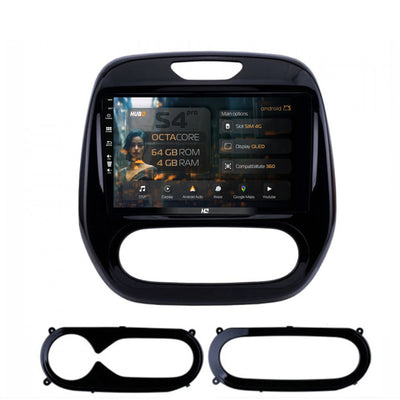 Navigatie HUB64 Renault Captur (2013-2019), 4GB RAM, Android, Octacore, Slot Sim 4G, DSP, GPS, Wi-FI, Carplay, Android Auto, USB, Bluetooth, Waze, Touchscreen, 9 inch