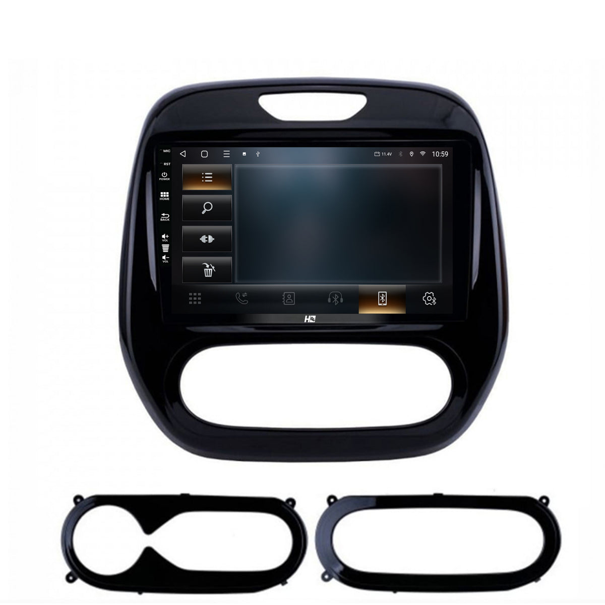 Navigatie HUB64 Renault Captur (2013-2019), 4GB RAM, Android, Quadcore, DSP, GPS, Wi-FI, Carplay, Android Auto, USB, Bluetooth, Waze, Touchscreen, 9 inch
