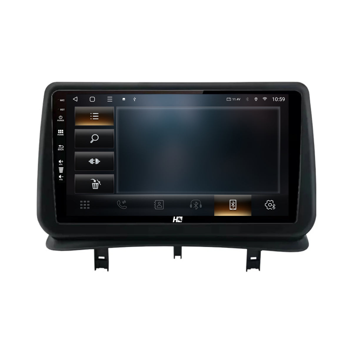 Navigatie HUB64 Renault Clio 3 (2005-2013), 4GB RAM, Android, Quadcore, DSP, GPS, Wi-FI, Carplay, Android Auto, USB, Bluetooth, Waze, Touchscreen, 9 inch