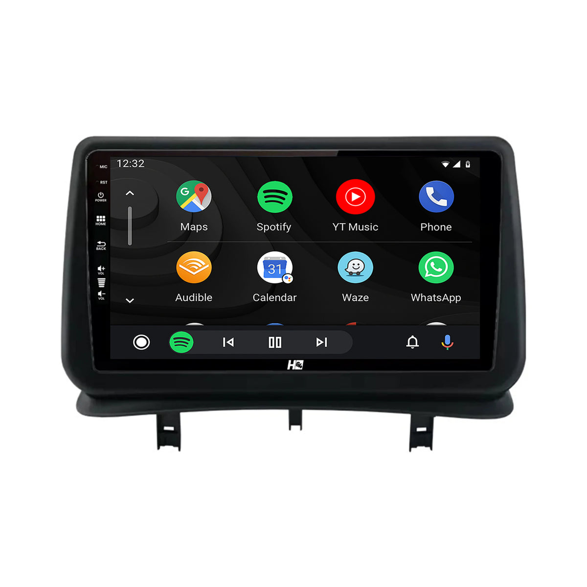 Navigatie HUB64 Renault Clio 3 (2005-2013), 4GB RAM, Android, Quadcore, DSP, GPS, Wi-FI, Carplay, Android Auto, USB, Bluetooth, Waze, Touchscreen, 9 inch