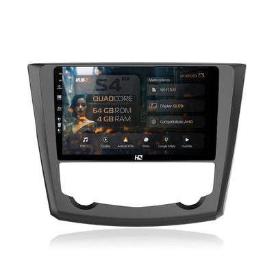 Navigatie HUB64 Renault Kadjar, 4GB RAM, Android, Quadcore, DSP, GPS, Wi-FI, Carplay, Android Auto, USB, Bluetooth, Waze, Touchscreen, 9 inch