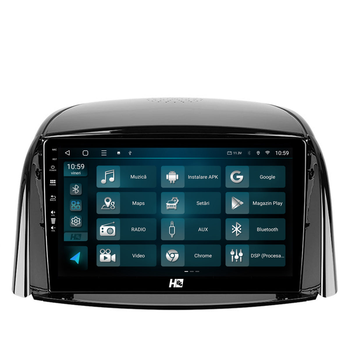 Navigatie HUB64 Renault Koleos (2009-2016), 2GB RAM, Android, GPS, Wi-FI, Carplay, Android Auto, USB, Bluetooth, Radio, Waze, Touchscreen, 9 inch