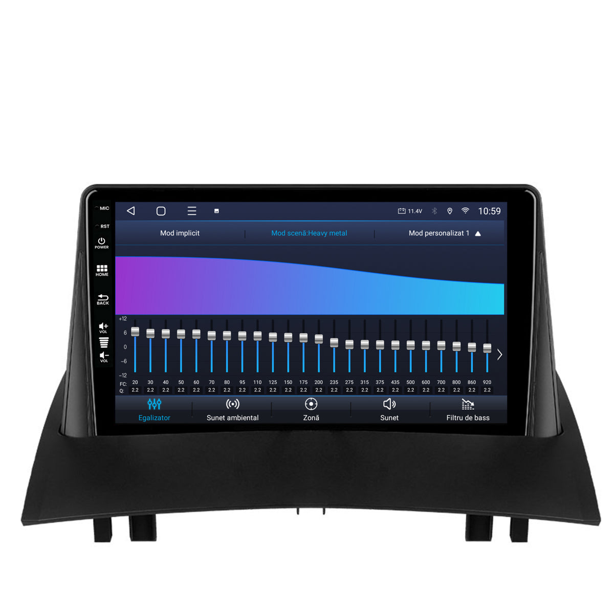 Navigatie HUB64 Renault Megane 2 (2002-2009), 6GB RAM, Android, Octacore, Slot Sim 4G, DSP, GPS, Wi-FI, Carplay, Android Auto, USB, Bluetooth, Waze, Touchscreen, 9 Inch