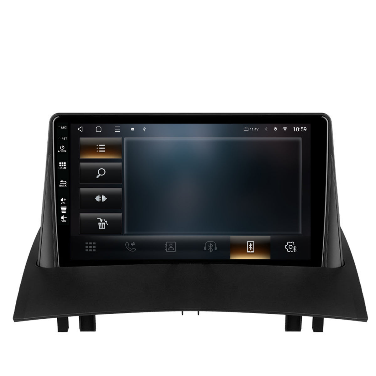 Navigatie HUB64 Renault Megane 2 (2002-2009), 6GB RAM, Android, Octacore, Slot Sim 4G, DSP, GPS, Wi-FI, Carplay, Android Auto, USB, Bluetooth, Waze, Touchscreen, 9 Inch