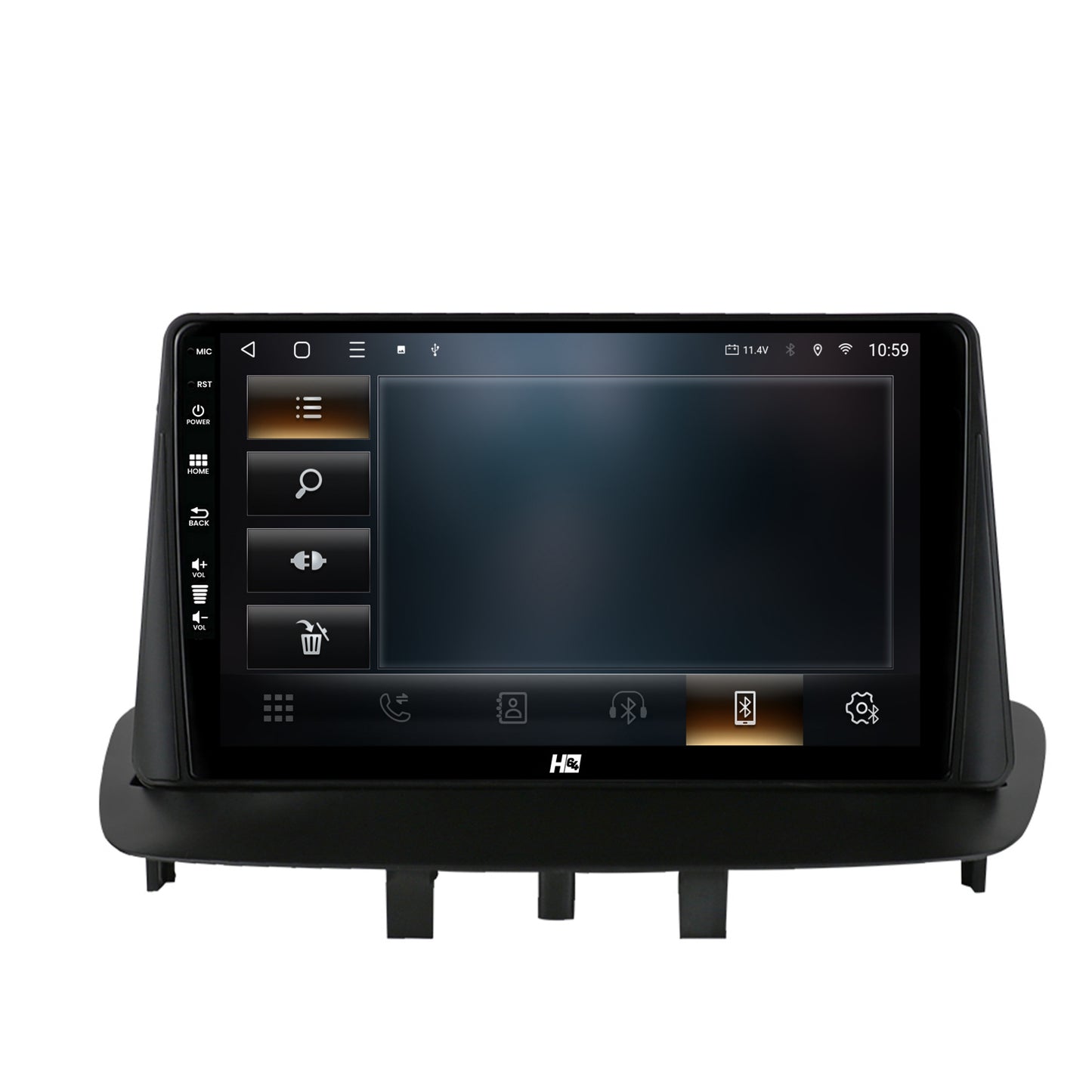 Navigatie HUB64 Renault Megane 3 / Fluence (2009-2016), 6GB RAM, Android, Octacore, Slot Sim 4G, DSP, GPS, Wi-FI, Carplay, Android Auto, USB, Bluetooth, Waze, Touchscreen, 9 Inch