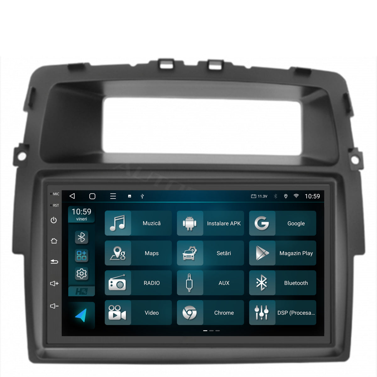 Navigatie HUB64 Renault Traffic, Opel Vivaro, Nissan Primastar (2010+), 4GB RAM, Android, Octacore, Slot Sim 4G, DSP, GPS, Wi-FI, Carplay, Android Auto, USB, Bluetooth, Waze, Touchscreen, 7 Inch