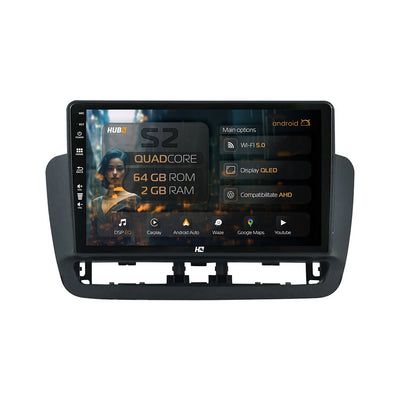 Navigatie HUB64 Seat Ibiza IV (2014-2017), 2GB RAM, Android, GPS, Wi-FI, Carplay, Android Auto, USB, Bluetooth, Radio, Waze, Touchscreen, 9 inch