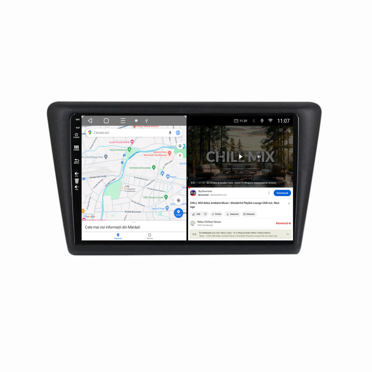 Navigatie HUB64 Seat Toledo / Skoda Rapid (2012-2019), 8GB RAM, Android, Octacore, Slot Sim 4G, DSP, GPS, Wi-FI, Carplay, Android Auto, USB, Bluetooth, Waze, Touchscreen, 9 Inch
