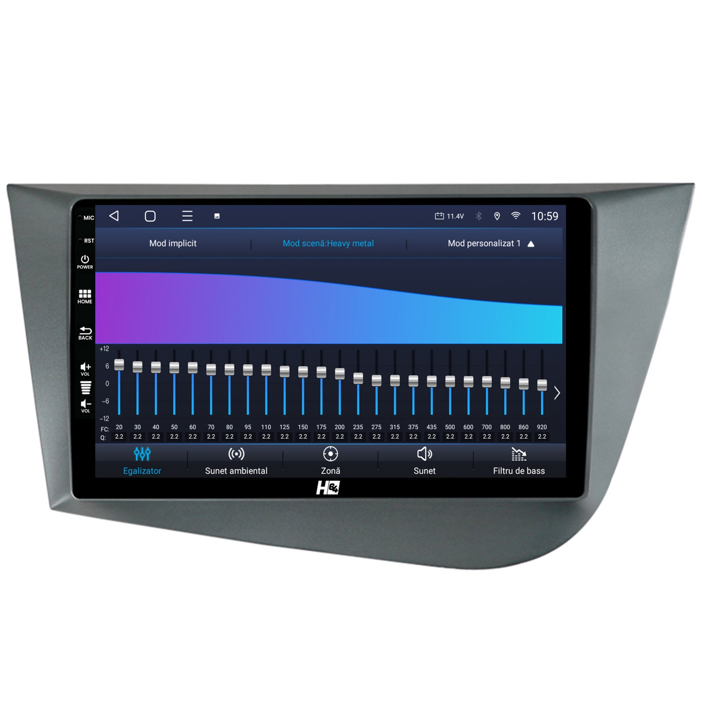 Navigatie HUB64 Seat Leon (2005-2012), 6GB RAM, Android, Octacore, Slot Sim 4G, DSP, GPS, Wi-FI, Carplay, Android Auto, USB, Bluetooth, Waze, Touchscreen, 9 Inch
