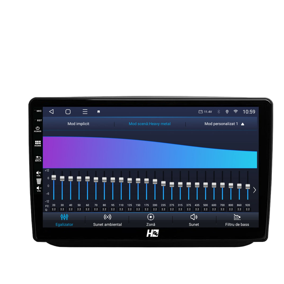 Navigatie HUB64 Skoda Fabia (2007-2014), 4GB RAM, Android, Octacore, Slot Sim 4G, DSP, GPS, Wi-FI, Carplay, Android Auto, USB, Bluetooth, Waze, Touchscreen, 10.1 Inch