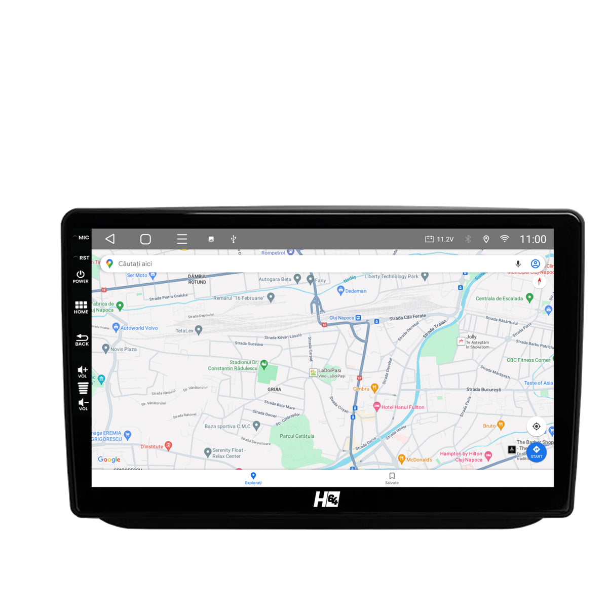 Navigatie HUB64 Skoda Fabia (2007-2014), 6GB RAM, Android, Octacore, Slot Sim 4G, DSP, GPS, Wi-FI, Carplay, Android Auto, USB, Bluetooth, Waze, Touchscreen, 10.1 Inch