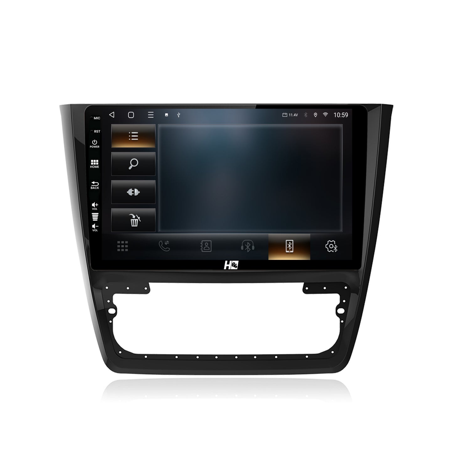 Navigatie HUB64 Skoda Yeti, 6GB RAM, Android, Octacore, Slot Sim 4G, DSP, GPS, Wi-FI, Carplay, Android Auto, USB, Bluetooth, Waze, Touchscreen, 10.1 Inch