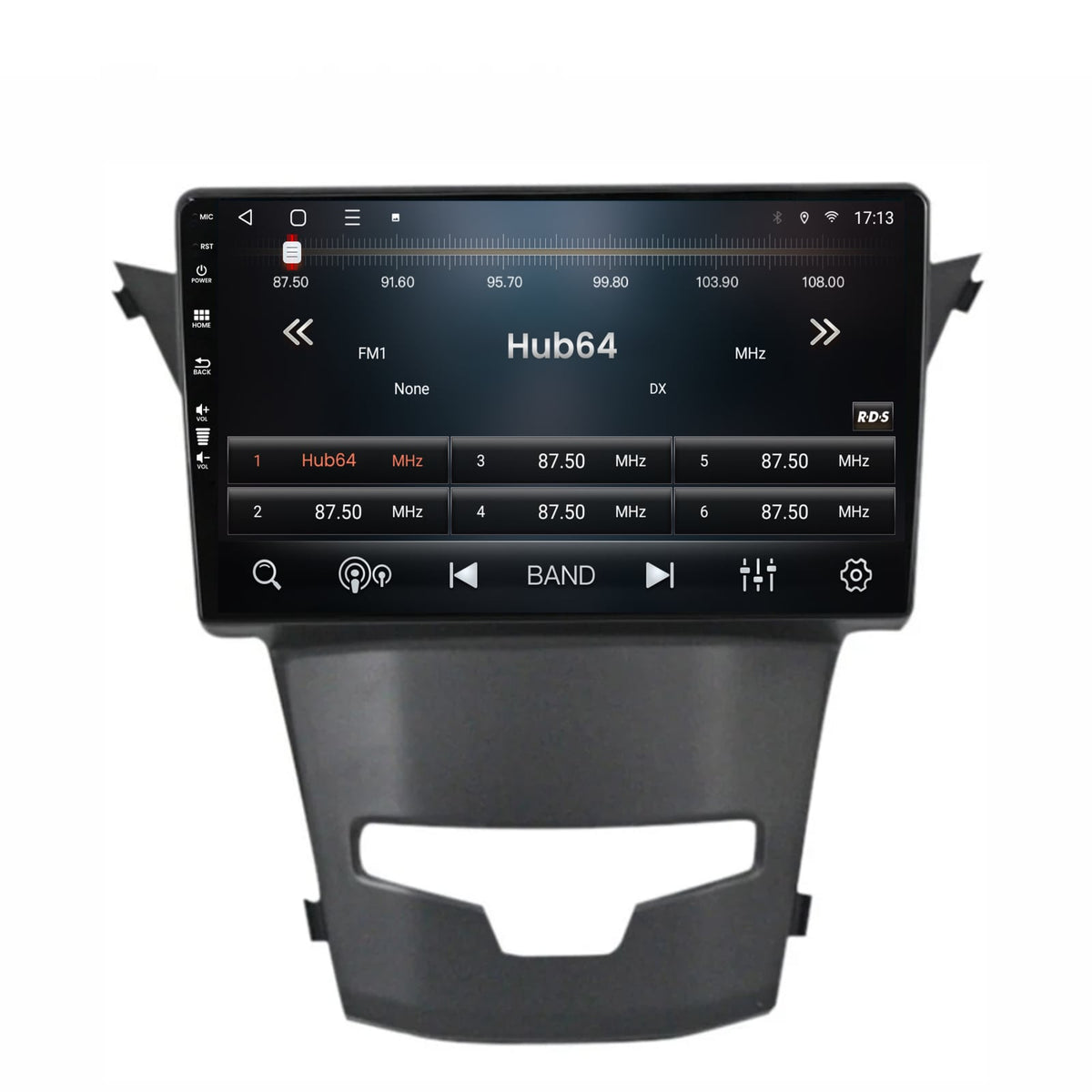 Navigatie HUB64 Ssangyong Korando (2013-2019), 4GB RAM, Android, Octacore, Slot Sim 4G, DSP, GPS, Wi-FI, Carplay, Android Auto, USB, Bluetooth, Waze, Touchscreen, 9 inch