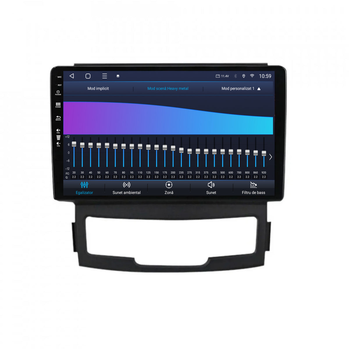 Navigatie HUB64 Ssang Yong Korando (2010-2013), 4GB RAM, Android, Octacore, Slot Sim 4G, DSP, GPS, Wi-FI, Carplay, Android Auto, USB, Bluetooth, Waze, Touchscreen, 9 inch