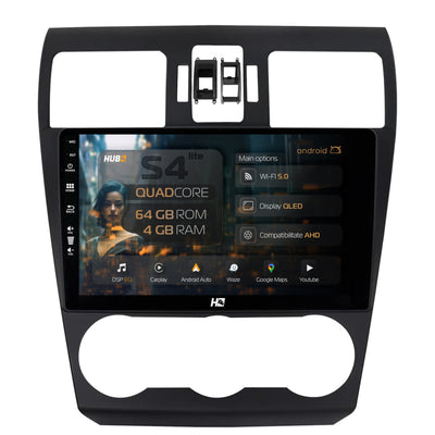 Navigatie HUB64 Subaru Forester (2012-2018), 4GB RAM, Android, Quadcore, DSP, GPS, Wi-FI, Carplay, Android Auto, USB, Bluetooth, Waze, Touchscreen, 9 inch
