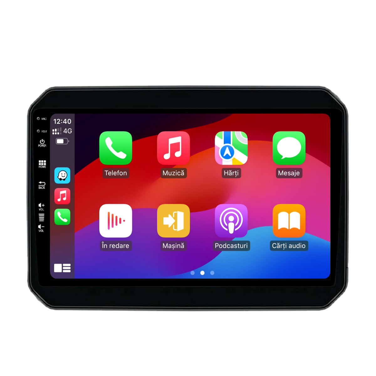 Navigatie HUB64 Suzuki Ignis (2016+), 4GB RAM, Android, Quadcore, DSP, GPS, Wi-FI, Carplay, Android Auto, USB, Bluetooth, Waze, Touchscreen, 9 inch
