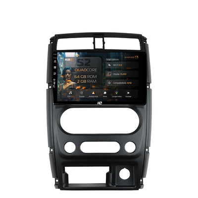 Navigatie HUB64 Suzuki Jimny (2005+), 2GB RAM, Android, GPS, Wi-FI, Carplay, Android Auto, USB, Bluetooth, Radio, Waze, Touchscreen, 9 inch