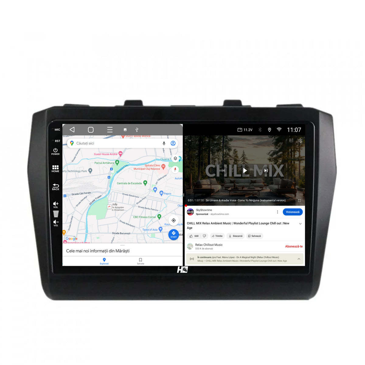 Navigatie HUB64 Suzuki Swift (2017+), 6GB RAM, Android, Octacore, Slot Sim 4G, DSP, GPS, Wi-FI, Carplay, Android Auto, USB, Bluetooth, Waze, Touchscreen, 9 Inch