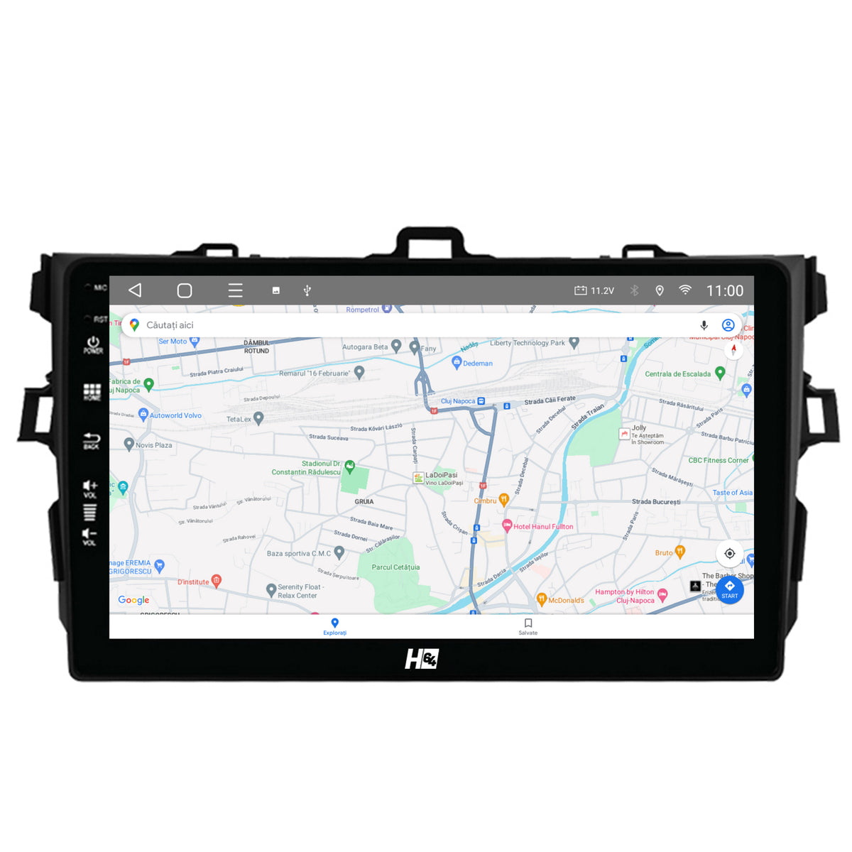 Navigatie HUB64 Toyota Corolla (2007-2013), 4GB RAM, Android, Octacore, Slot Sim 4G, DSP, GPS, Wi-FI, Carplay, Android Auto, USB, Bluetooth, Waze, Touchscreen, 9 inch
