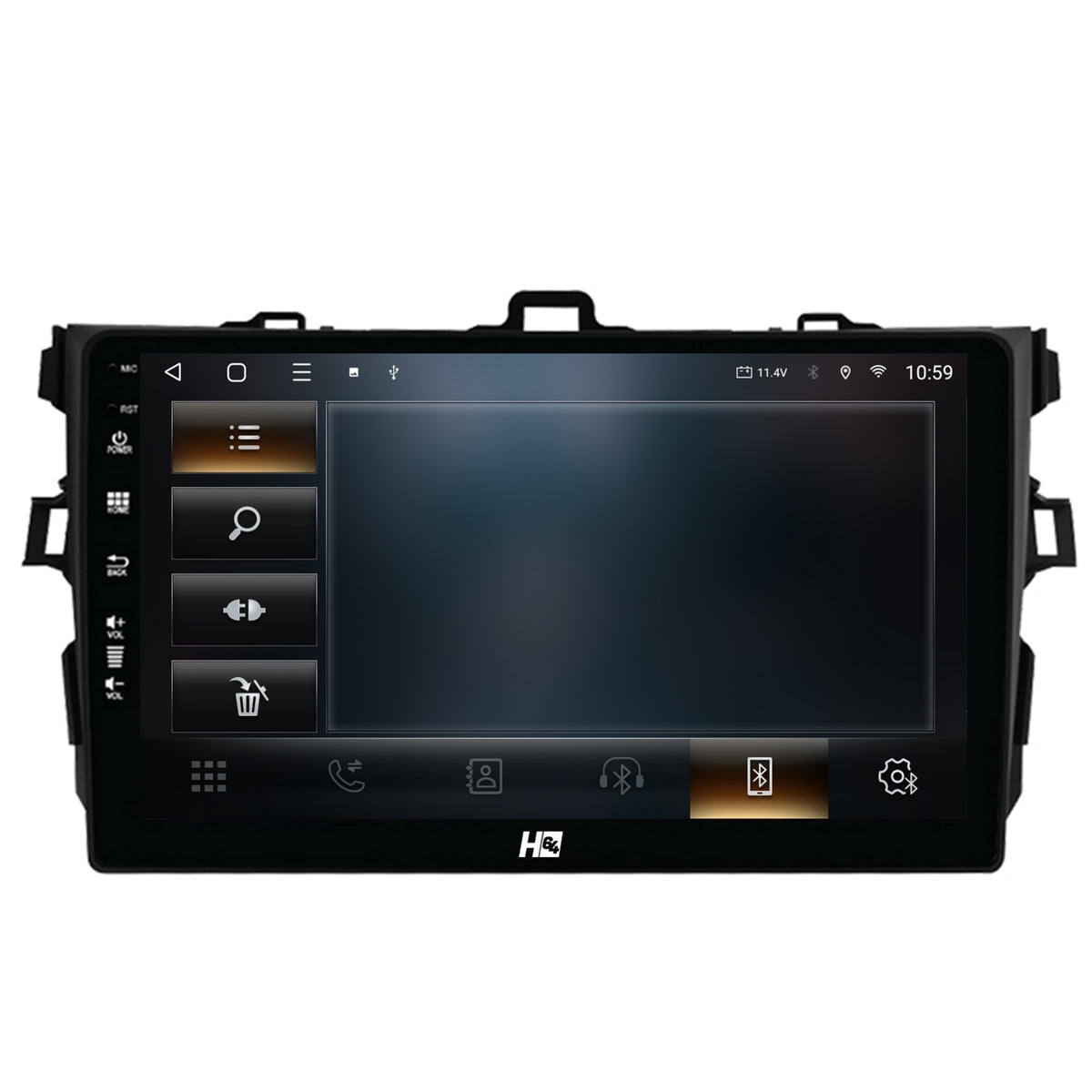 Navigatie HUB64 Toyota Corolla (2007-2013), 4GB RAM, Android, Quadcore, DSP, GPS, Wi-FI, Carplay, Android Auto, USB, Bluetooth, Waze, Touchscreen, 9 inch
