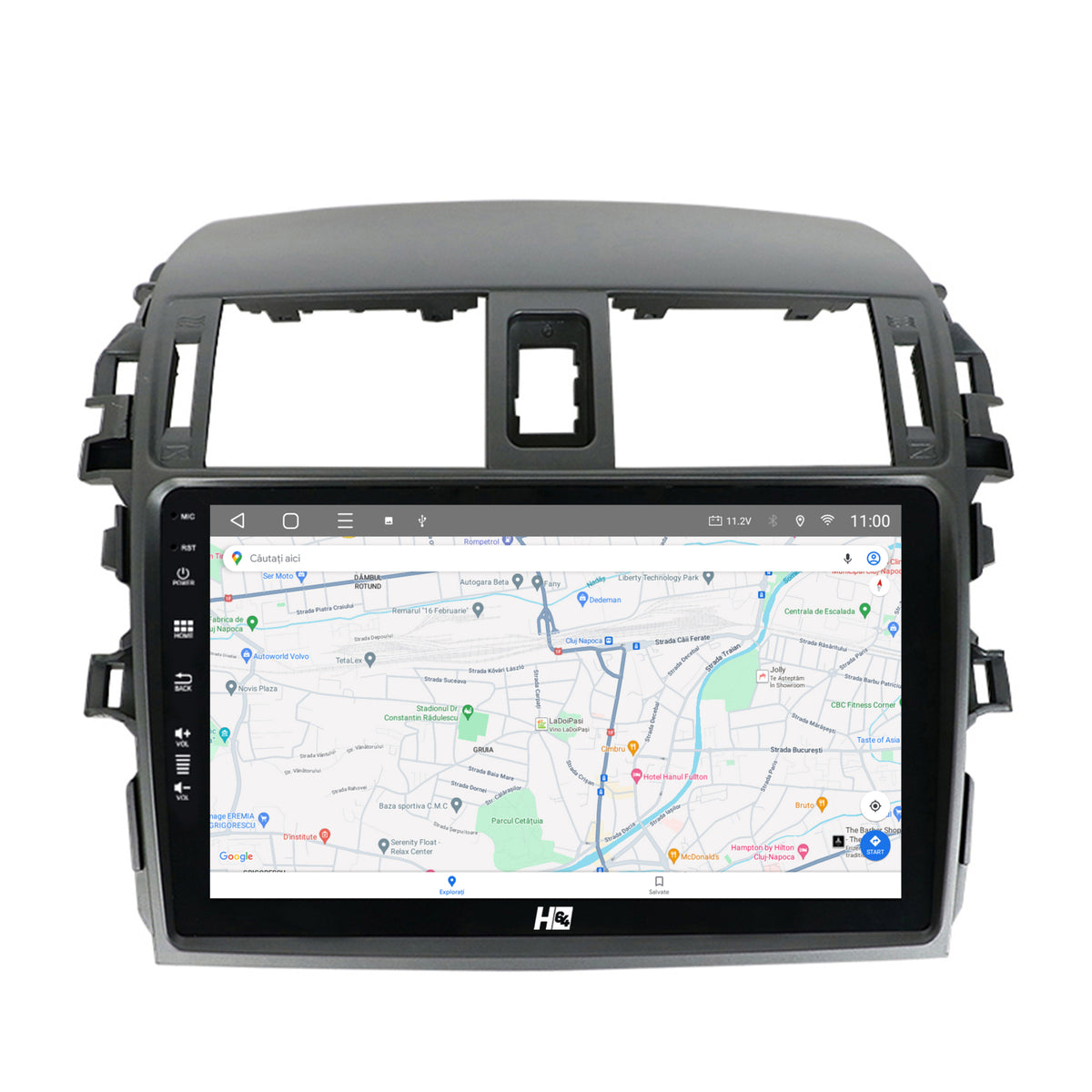 Navigatie HUB64 Toyota Corolla (2007-2013), 8GB RAM, Android, Octacore, Slot Sim 4G, DSP, GPS, Wi-FI, Carplay, Android Auto, USB, Bluetooth, Waze, Touchscreen, 9 Inch