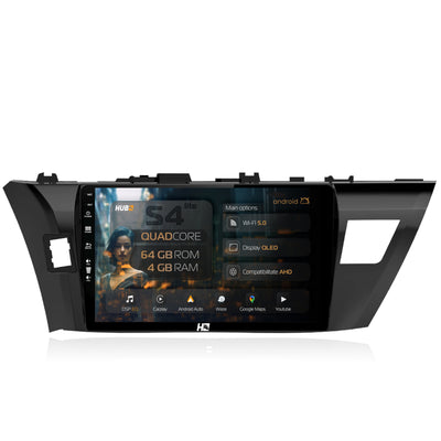 Navigatie HUB64 Toyota Corolla (2012-2016), 4GB RAM, Android, Quadcore, DSP, GPS, Wi-FI, Carplay, Android Auto, USB, Bluetooth, Waze, Touchscreen, 10.1 Inch