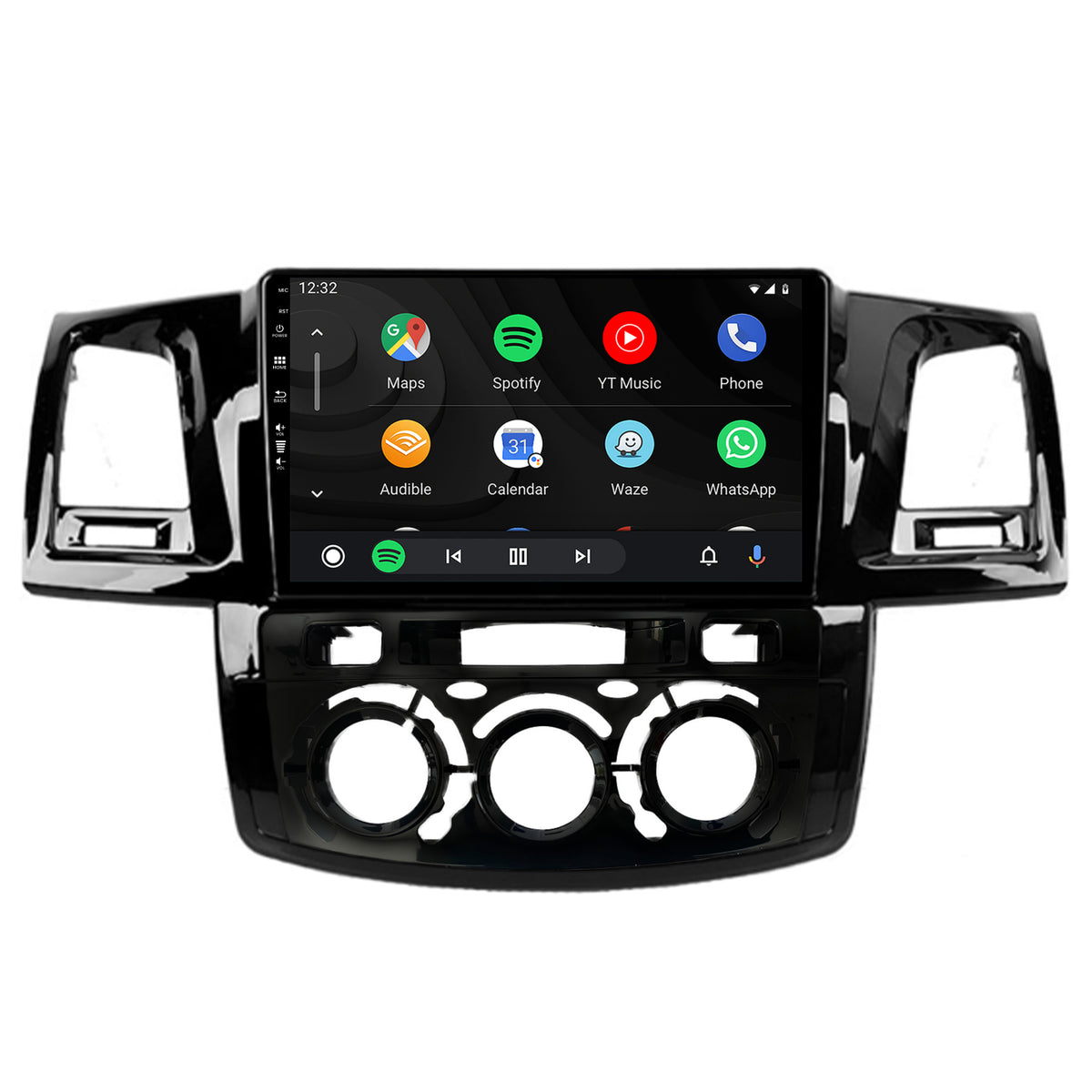 Navigatie HUB64 Toyota Hilux (2008-2014) Clima Manuala, 4GB RAM, Android, Quadcore, DSP, GPS, Wi-FI, Carplay, Android Auto, USB, Bluetooth, Waze, Touchscreen, 9 inch