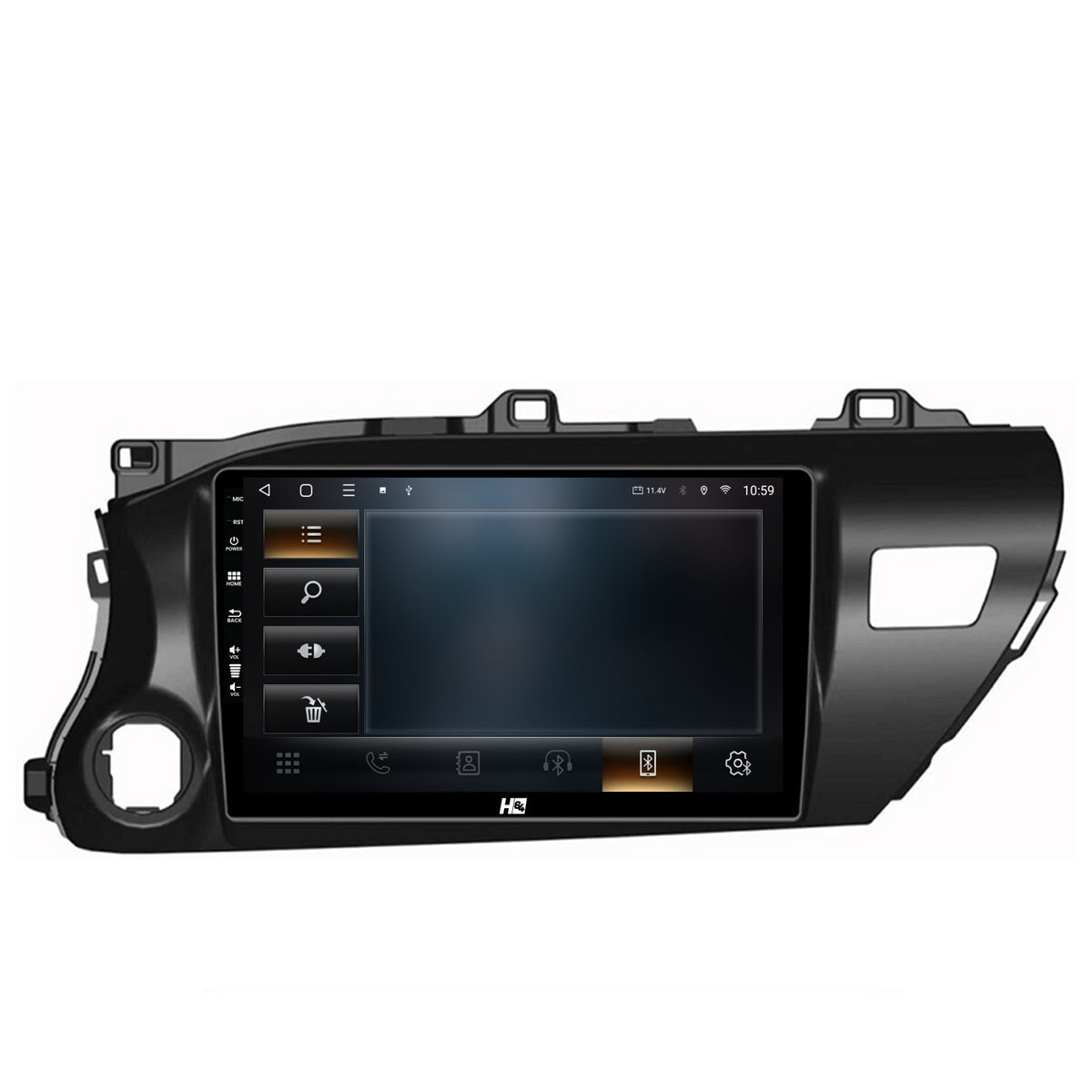 Navigatie HUB64 Toyota Hilux (2015+), 2GB RAM, Android, GPS, Wi-FI, Carplay, Android Auto, USB, Bluetooth, Radio, Waze, Touchscreen, 10.1 inch
