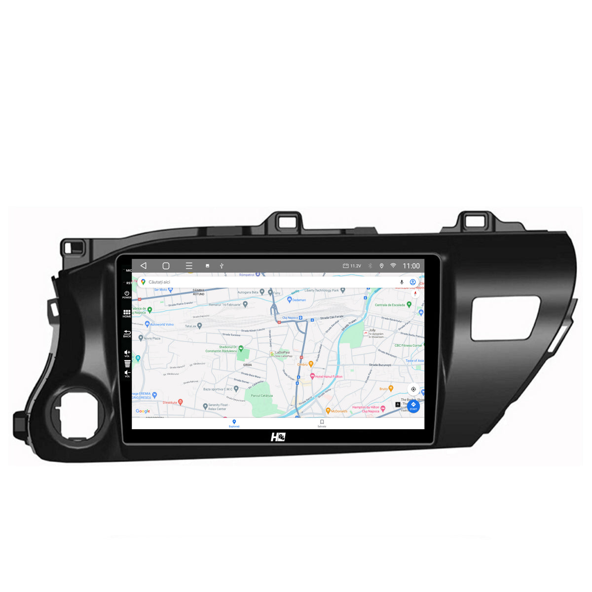 Navigatie HUB64 Toyota Hilux (2015+), 4GB RAM, Android, Octacore, Slot Sim 4G, DSP, GPS, Wi-FI, Carplay, Android Auto, USB, Bluetooth, Waze, Touchscreen, 10.1 inch