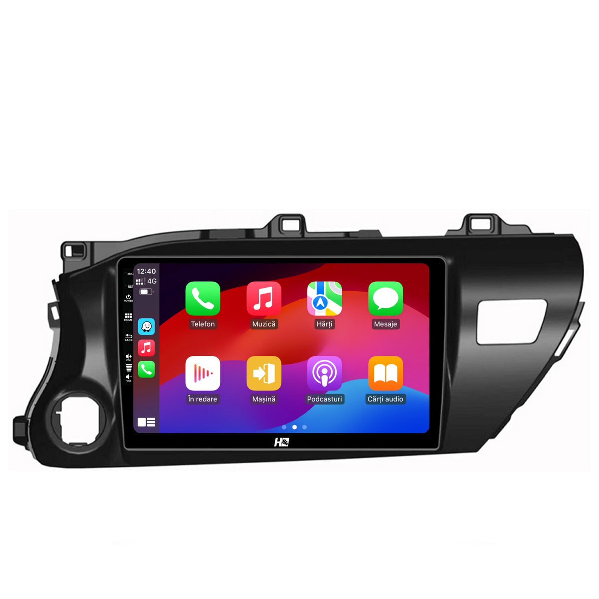 Navigatie HUB64 Toyota Hilux (2015+), 4GB RAM, Android, Octacore, Slot Sim 4G, DSP, GPS, Wi-FI, Carplay, Android Auto, USB, Bluetooth, Waze, Touchscreen, 10.1 inch