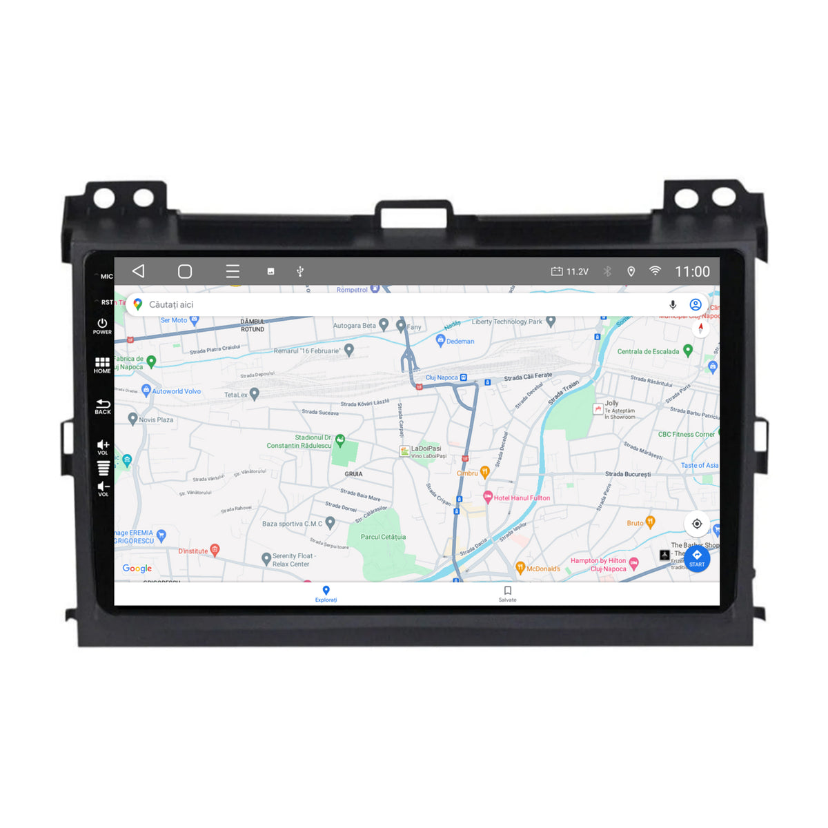 Navigatie HUB64 Toyota Prado J120 (2002-2010), 2GB RAM, Android, GPS, Wi-FI, Carplay, Android Auto, USB, Bluetooth, Radio, Waze, Touchscreen, 9 inch