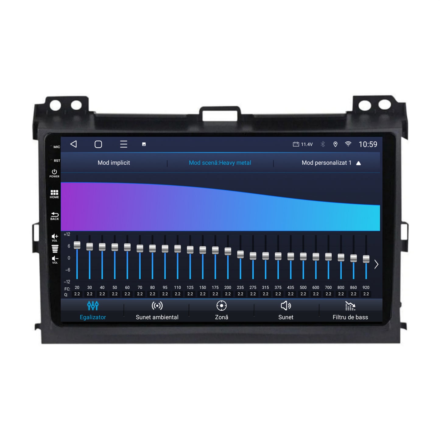 Navigatie HUB64 Toyota Prado J120 (2002-2010), 4GB RAM, Android, Octacore, Slot Sim 4G, DSP, GPS, Wi-FI, Carplay, Android Auto, USB, Bluetooth, Waze, Touchscreen, 9 inch