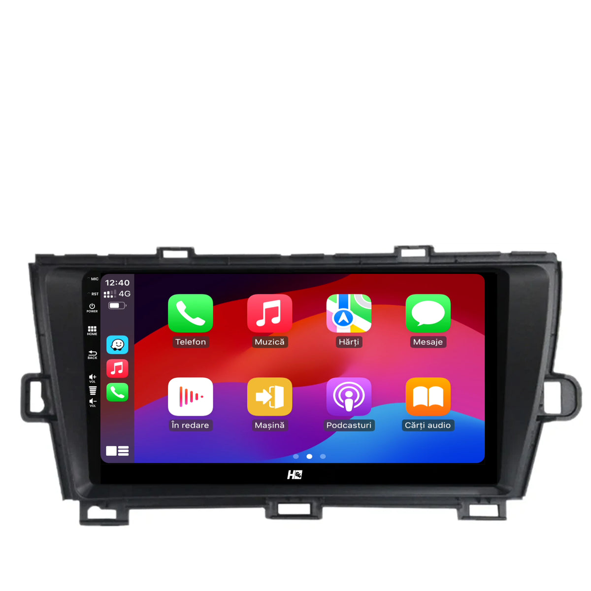 Navigatie HUB64 Toyota Prius (2009-2014), 4GB RAM, Android, Quadcore, DSP, GPS, Wi-FI, Carplay, Android Auto, USB, Bluetooth, Waze, Touchscreen, 9 Inch