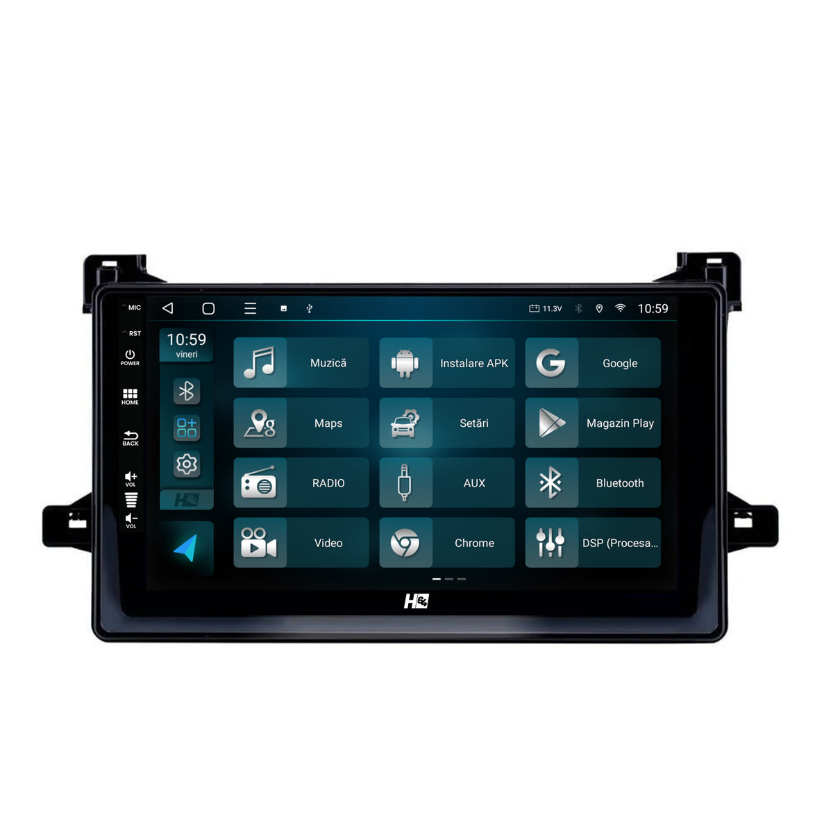 Navigatie HUB64 Toyota Prius (2015+), 8GB RAM, Android, Octacore, Slot Sim 4G, DSP, GPS, Wi-FI, Carplay, Android Auto, USB, Bluetooth, Waze, Touchscreen, 9 Inch