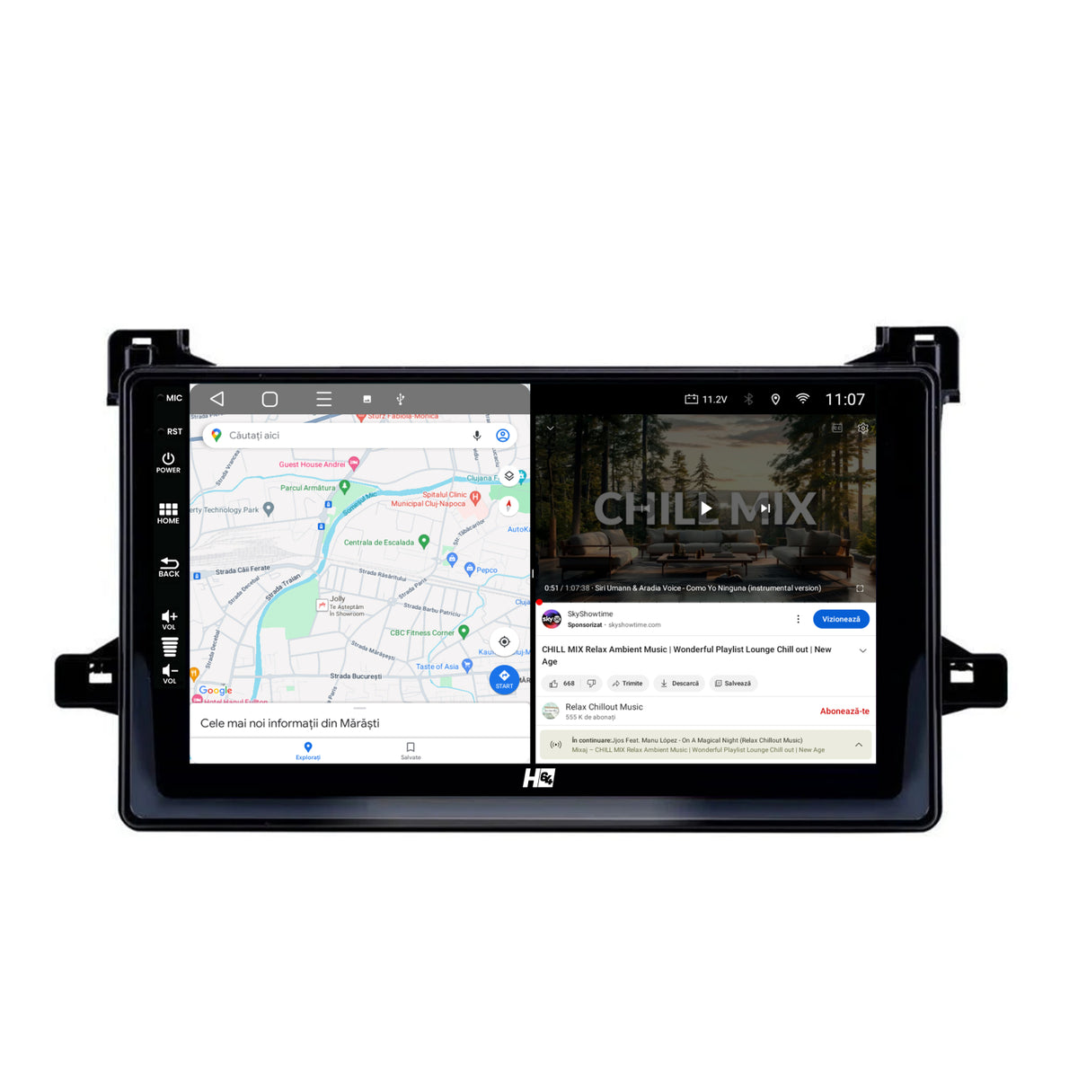 Navigatie HUB64 Toyota Prius (2015+), 8GB RAM, Android, Octacore, Slot Sim 4G, DSP, GPS, Wi-FI, Carplay, Android Auto, USB, Bluetooth, Waze, Touchscreen, 9 Inch