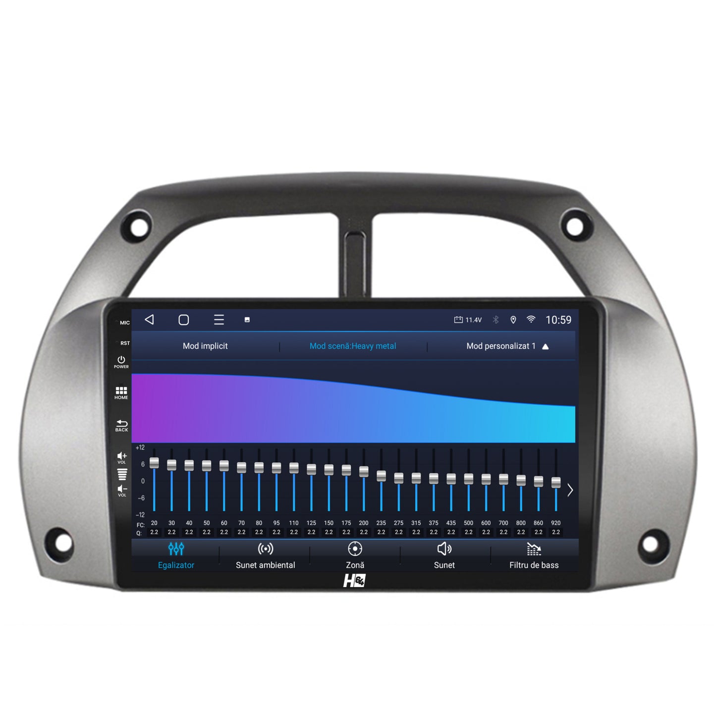 Navigatie HUB64 Toyota RAV4 (2001-2006), 4GB RAM, Android, Octacore, Slot Sim 4G, DSP, GPS, Wi-FI, Carplay, Android Auto, USB, Bluetooth, Waze, Touchscreen, 9 inch