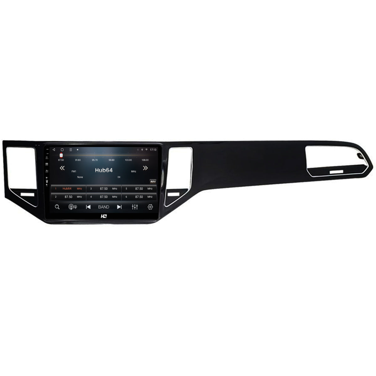 Navigatie HUB64 Golf Sportsvan (2014-2020), 4GB RAM, Android, Quadcore, DSP, GPS, Wi-FI, Carplay, Android Auto, USB, Bluetooth, Waze, Touchscreen, 10.1 inch